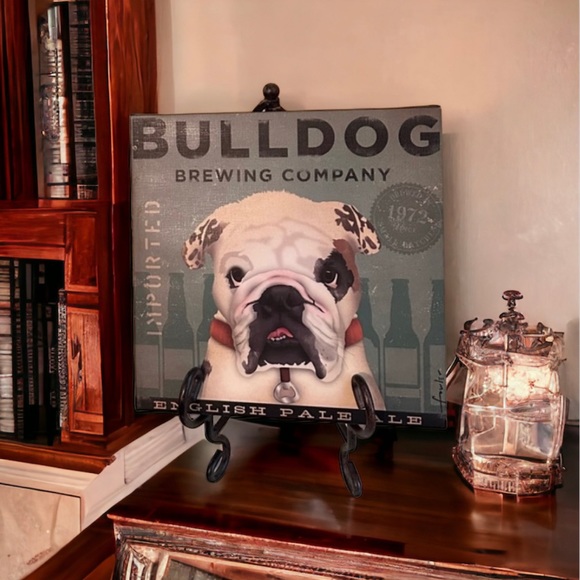 Adorable Canvas Art featuring a English Bulldog - Picture 9 of 12